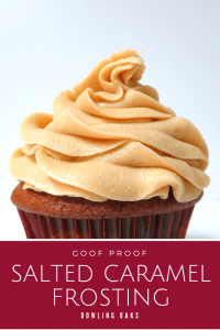 Quick salted caramel frosting for cupcakes and cakes